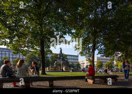 Square Paradeplatz, Mannheim, Allemagne, Bade-Wurtemberg, Kurpfalz Banque D'Images