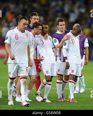 Football - UEFA Euro 2012 - Trimestre Final - Angleterre v Italie - Stade olympique Banque D'Images