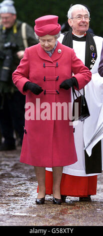 La reine Elizabeth II à Norfolk Banque D'Images