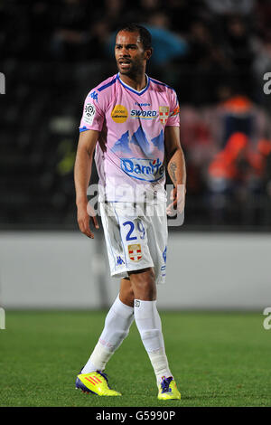 Football - Ligue 1 - Evian thonon gaillard v Nice - Stade Municipal du Ray Banque D'Images