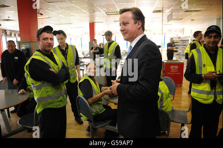 Cameron visite dans le Kent Banque D'Images