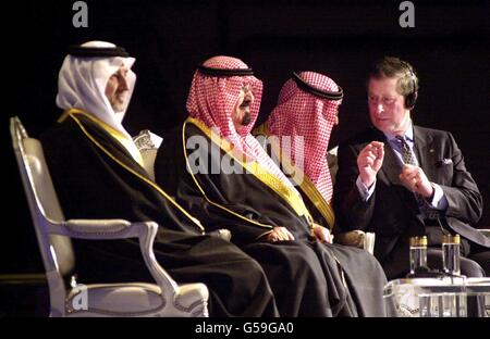 Prince de Galles Arabie visiter Banque D'Images