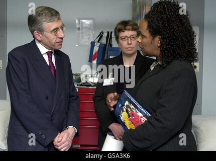 Jack Straw Tooting visite à l'hôpital. Banque D'Images