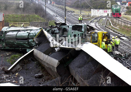 L'accident de train Selby Banque D'Images