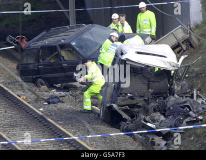 Selby accident ferroviaire Banque D'Images