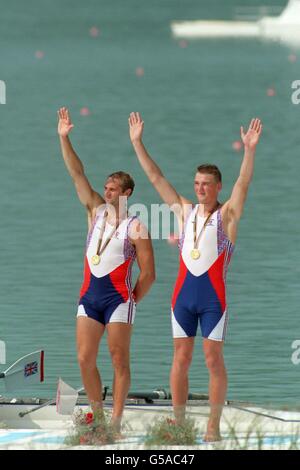 Barcelone, Aviron Aviron aux Jeux olympiques - Jeux Olympiques Barcelone '92 - Deux sans barreur Banque D'Images