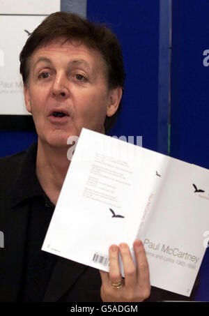 McCartney poèmes signature Banque D'Images