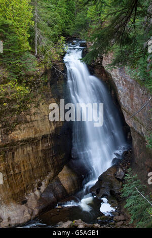 Miner's Falls, Pictured Rocks National Lakeshore Banque D'Images