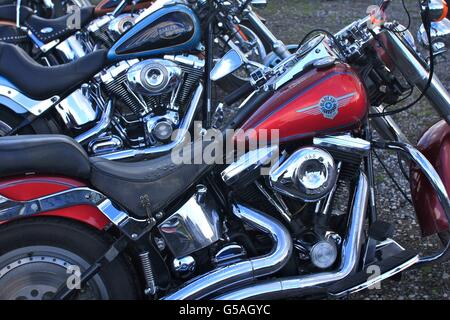 Motos Harley Davidson Banque D'Images