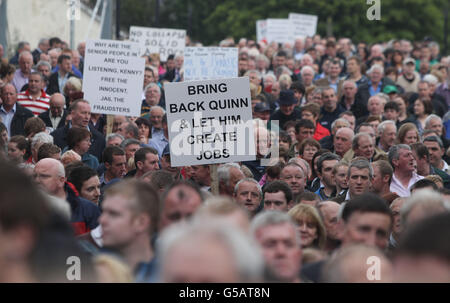 Sean Quinn rally Banque D'Images