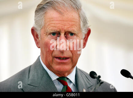 Le Prince Charles s'adresse aujourd'hui au Welsh Food Summit dans les jardins botaniques nationaux de Llanarthne. Banque D'Images