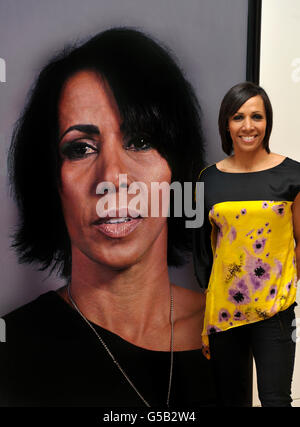 Dame Kelly Holmes portrait Banque D'Images