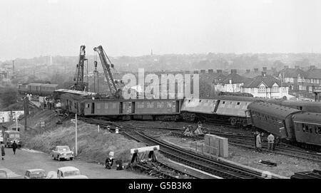 Les accidents et les catastrophes - Hither Green Train Crash Banque D'Images