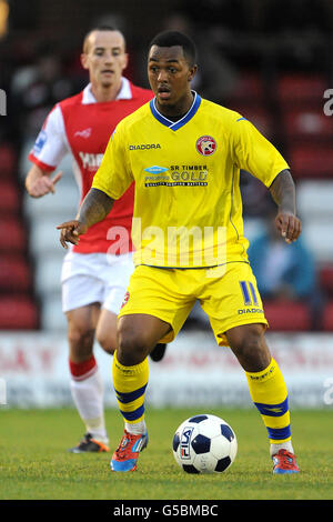 Football - pré saison amicale - Kidderminster Harriers / Walsall - Aggborough. Ashley Hemmings, Walsall Banque D'Images