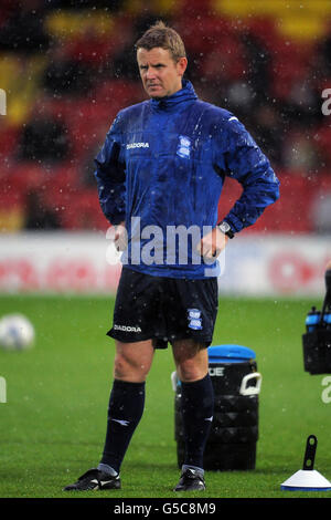 Football - championnat de la npower football League - Watford / Birmingham City - Vicarage Road.Nick Davies, directeur de la science du sport à Birmingham Banque D'Images