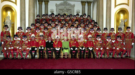 Yeoman de la garde avec la Reine Banque D'Images