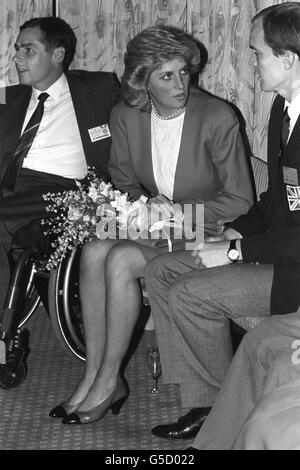 Image - Diana Princesse de Galles - Paralympiques - Grosvenor House Hotel, Londres Banque D'Images