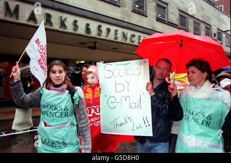 Protestation & maganga Banque D'Images