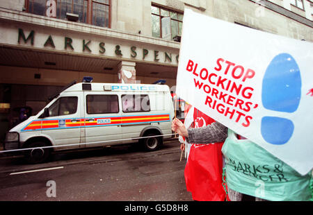 Protestation & maganga Banque D'Images