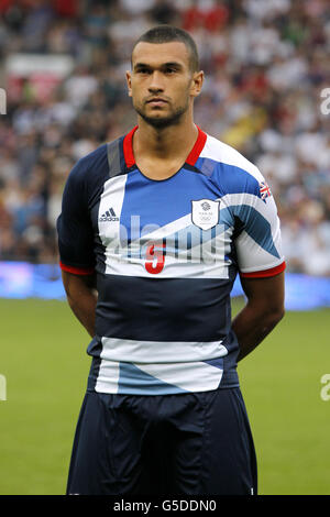 Jeux Olympiques de Londres - compétitions pré-Jeux - jeudi Steven Caulker de Grande-Bretagne Banque D'Images