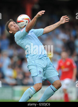 - Football npower Football League One - Crewe Alexandra v Coventry City - Gresty Road Banque D'Images