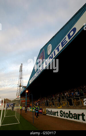 Soccer - Johnstone's Paint Trophy - Section du Nord - Carlisle United / Preston North End - Brunton Park.Vue générale sur Brunton Park, qui abrite Carlisle United. Banque D'Images