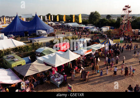 Une vue de Womad, le festival mondial de musique, d'arts et de danse, qui s'est tenu à Reading. Banque D'Images