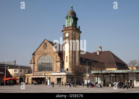 La gare centrale, Berliner Platz, Hagen, Ruhr, Rhénanie du Nord-Westphalie, PublicGround Banque D'Images