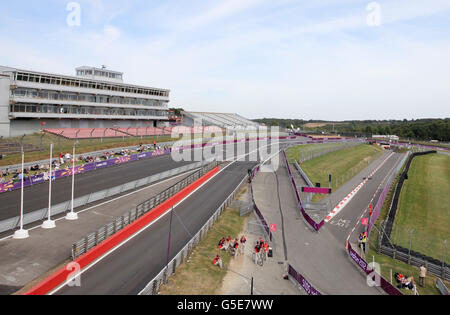 Jeux paralympiques de Londres, jour 8. Vue générale du site paralympique Brands Hatch à Kent. Banque D'Images