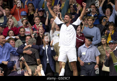 Ivanisevic remporte Wimbledon titl Banque D'Images