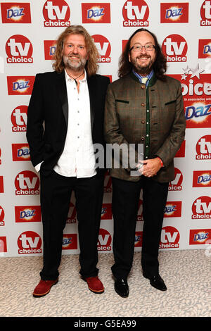 Simon « si » King et David Myers (à droite), les Hairy Bikers, arrivent aux TV Choice Awards à l'hôtel Dorchester de Londres. Banque D'Images