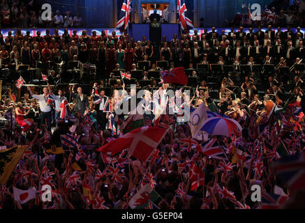 BBC Last Night of the Proms Banque D'Images