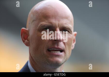 Football - npower football League Championship - Wolverhampton Wanderers / Leicester City - Molineux. Stale Solbakken, directeur de Wolverhampton Wanderers Banque D'Images