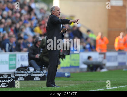 Soccer - Barclays Premier League - Wigan Athletic v Fulham - DW Stadium.Martin Jol, directeur de Fulham Banque D'Images