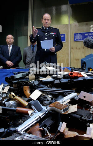 Armes à feu La Police Stevens Banque D'Images