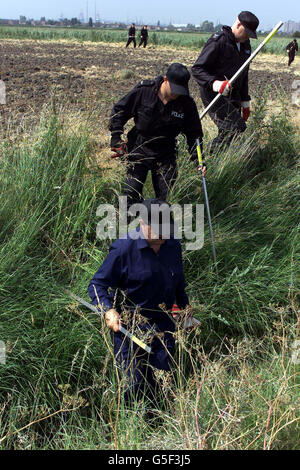 Danielle Jones chasse police Banque D'Images