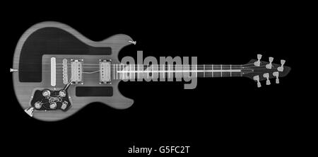 Guitare électrique dans le cadre de x-ray Banque D'Images