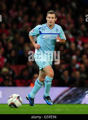 Football - Capital One Cup - troisième tour - Arsenal / Coventry City - Emirates Stadium.Stephen Elliott, Coventry City Banque D'Images