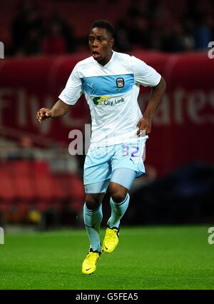 Football - Capital One Cup - troisième tour - Arsenal / Coventry City - Emirates Stadium.Franck Moussa, Coventry City Banque D'Images