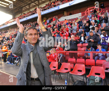 1977 football européen de l'année Allan Simonsen lors du match de championnat de la npower football League à la Valley, Charlton. APPUYEZ SUR ASSOCIATION photo. Date de la photo: Samedi 29 septembre 2012. Voir PA Story SOCCER Charlton. Le crédit photo devrait indiquer : PA Wire. Banque D'Images