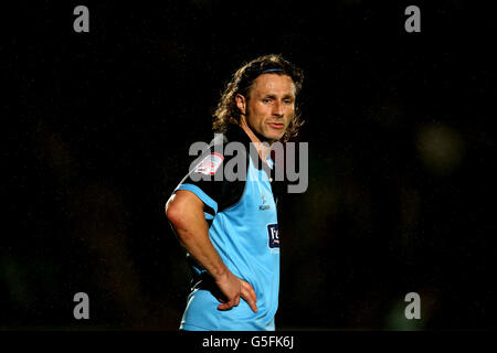 Le Manager de joueur intérimaire de Wycombe Wanderers Gareth Ainsworth Banque D'Images