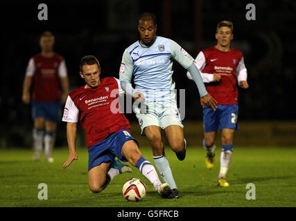 Soccer - Le Trophée Johnstone Peinture - Section Nord - Deuxième tour - New York City v Coventry City - Bootham Crescent Banque D'Images