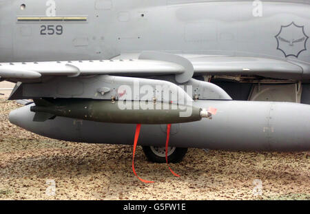Hawk MK 120 missiles sur la base aérienne de 2011 Spectacle aérien et le style de Waterkloof Expo. Banque D'Images