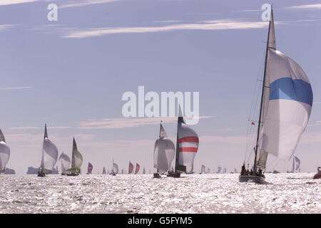 La semaine à Cowes Banque D'Images