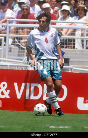 Football - coupe du monde de la FIFA 1994 Etats-Unis - match de troisième place - Suède v Bulgarie - Rose Bowl, Pasadena. Tsanko Tsvetanov, Bulgarie. Banque D'Images