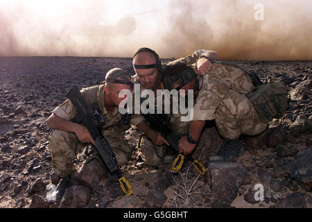 La exercices des Forces canadiennes Marines Banque D'Images