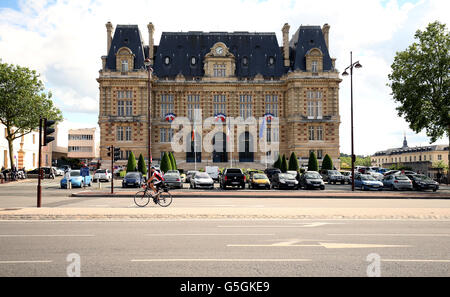 Vue générale de l'Hôtel de ville de Versailles, France. Banque D'Images
