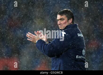 Football - championnat de football npower - Cardiff City / Birmingham City - Cardiff City Stadium.Lee Clark, directeur de la ville de Birmingham Banque D'Images