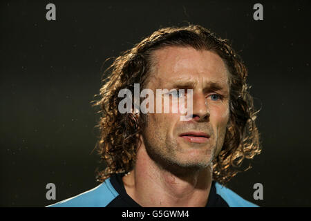 Football - npower football League 2 - Wycombe Wanderers / Plymouth Argyle - Adams Park.Gareth Ainsworth, le joueur de gardien de Wycombe Wanderers Banque D'Images