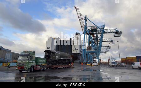 Locomotives à vapeur retour au Royaume-Uni Banque D'Images